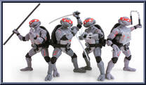 Battle Damage 4-Pack from Bst Axn - Teenage Mutant Ninja Turtles manufactured by Loyal Subjects [Loose]