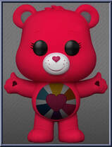 Hopeful Heart Bear (Glow in the Dark) (Chase) from Care Bears - 40th Pop! manufactured by Funko [Loose]