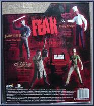 Hitchhiker (Texas Chainsaw Massacre) from Cinema of Fear - Series 3 manufactured by Mezco [Back]