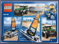 4x4 with Catamaran from City - Box Sets manufactured by Lego [Back]