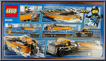 4x4 with Powerboat from City - Box Sets manufactured by Lego [Back]
