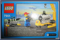 Airplane Mechanic from City - Box Sets manufactured by Lego [Back]