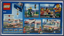 Ambulance from City - Box Sets manufactured by Lego [Back]
