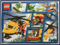 Ambulance Helicopter from City - Box Sets manufactured by Lego [Back]