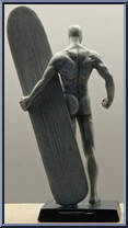Silver Surfer from Classic Marvel Figurine Collection - Basic Series manufactured by Eaglemoss [Loose]