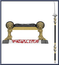 Throne of Aquilonia from Conan the Barbarian - Ultimates manufactured by Super7 [Loose]