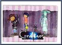 Coraline, Wybie Lovat, Cat, Ghost Child from Coraline - PVC Sets manufactured by Neca [Front]