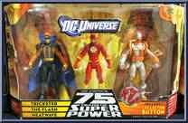 Trickster / Flash / Heatwave from DC Infinite Heroes - 3-Packs manufactured by Mattel [Front]