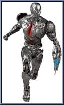 Cyborg (with Face Shield) Action Figure