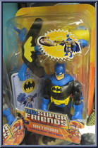 Batman (Throwing Action) (Black Suit / Blue Cape)  from DC Super Friends - Basic Series manufactured by Mattel [Front]