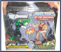 Green Lantern vs. Zodac from DC Universe vs Masters of the Universe - Basic Series manufactured by Mattel [Front]