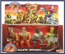 Orion & Weaponmaster vs Zaardoom and Quasar from Defenders of the Planets - Galactic Opponents manufactured by Sparkle [Front]
