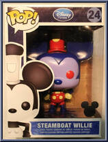 Steamboat Willie (Red / Blue) (9" Scale) from Disney - Disney Universe Pop! manufactured by Funko [Front]