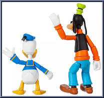 Goofy and Donald from Disney Toybox - Basic Series manufactured by Disney [Loose]
