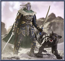 Drizzt & Guenhyvwer from Dungeons & Dragons - Forgotten Realms manufactured by Hasbro [Loose]
