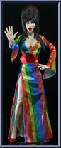 Elvira (Over the Rainbow) from Elvira Mistress of the Dark - Clothed Retro manufactured by Neca [Loose]