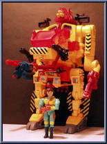 Maggie Weston (with Field Repair E-Frame) from Exosquad - Light Attack E-Frames manufactured by Playmates [Loose]