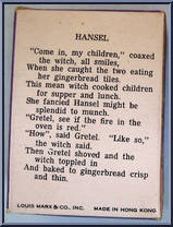 Hansel from Fairykins - Basic Series manufactured by Marx [Back]