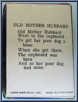 Old Mother Hubbard from Fairykins - Basic Series manufactured by Marx [Back]