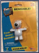 Brian from Family Guy - Bendables manufactured by NJ Croce [Front]
