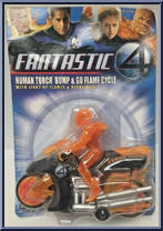 Human Torch Flame Cycle from Fantastic Four - Movie - Motorized Bump 'N Go manufactured by Toy Biz [Front]