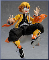 Zenitsu Agatsuma from Figma - Demon Slayer: Kimetsu no Yaiba manufactured by Max Factory [Loose]