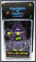 Chica and Mr. Cupcake (Blacklight) Action Figure