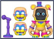 Glamrock Freddy with Dressing Room from Five Nights at Freddy's - Snaps! manufactured by Funko [Loose]