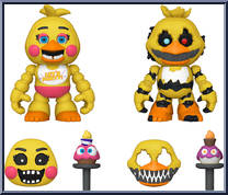 Toy Chica and Nightmare Chica Action Figure