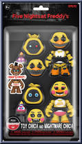 Toy Chica and Nightmare Chica from Five Nights at Freddy's - Snaps! manufactured by Funko [Front]