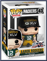 Aaron Rodgers (Packers Super Bowl XLV) from Football - Pop! Vinyl Figures manufactured by Funko [Front]