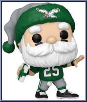 Eagles Santa (Throwing) from Football - Holiday Pop! manufactured by Funko [Loose]