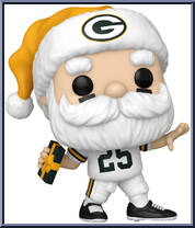 Packers Santa (Throwing) from Football - Holiday Pop! manufactured by Funko [Loose]