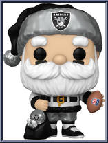 Raiders Santa from Football - Holiday Pop! manufactured by Funko [Loose]