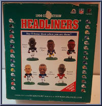 1,000 Yard Rushers from Football Headliners - 1998 Season manufactured by Corinthian [Back]