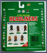 Herman Moore from Football Headliners - In the Trenches manufactured by Corinthian [Back]