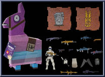 Overtaker from Fortnite - Llama Loot Pinata manufactured by Jazwares [Loose]