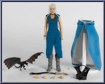 Daenerys Targaryen from Game of Thrones - Basic Series manufactured by Threezero [Loose]