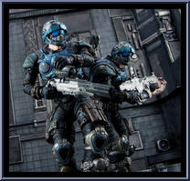 COG Soldier from Gears of War - Series 3 manufactured by Neca [Loose]