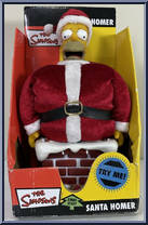 Santa Homer (Talking) from Gemmy - Simpsons manufactured by Gemmy [Front]