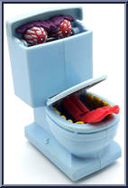 Fearsome Flush from Ghostbusters - The Real - Super Fright Features manufactured by Kenner [Loose]