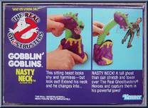 Nasty Neck from Ghostbusters - The Real - Gobblin Goblins manufactured by Kenner [Back]