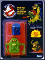 Slimer with Proton Pack from Ghostbusters - The Real - Super Fright Features manufactured by Kenner [Front]