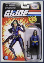 Baroness (Blue) (Cartoon) (v1) from G.I. Joe - 25th Anniversary - Wave  8 manufactured by Hasbro [Front]