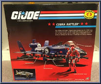 Cobra Rattler (with Wild Weasel) from G.I. Joe - 25th Anniversary - Vehicle Sets manufactured by Hasbro [Back]