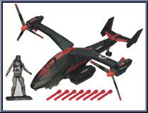 Black Dragon VTOL (with Cobra Air Trooper) Action Figure