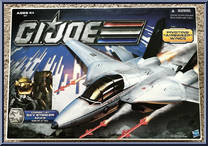 Combat Jet Sky Striker XP-21F (with Captain Ace) from G.I. Joe - 30th Anniversary - Vehicles manufactured by Hasbro [Front]