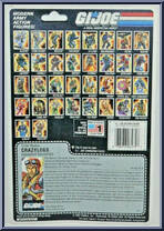 Crazylegs from G.I. Joe - Classic Collection - Series  6 manufactured by Hasbro [Back]