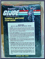 Gumball Machine Coin Bank from G.I. Joe - Classic Collection - Role Play manufactured by Hasbro [Back]