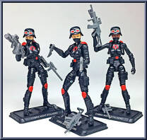 Cobra Night Stalkers (Female Trooper 3-Pack) from G.I. Joe - Collector's Club - 2018 Series manufactured by Hasbro [Loose]